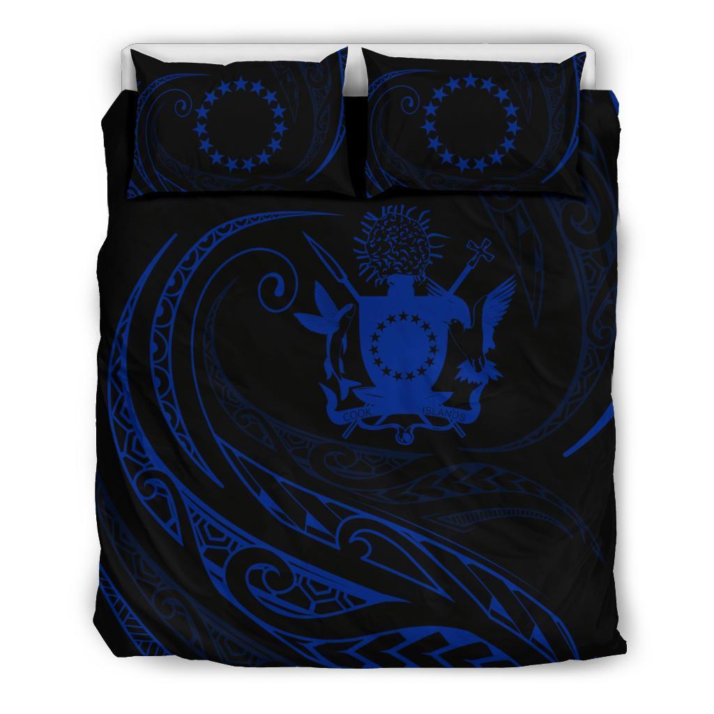 Cook Islands Bedding Set - Blue - Frida Style Art - Polynesian Pride