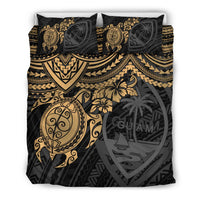 Guam Polynesian Duvet Cover Set - Golden Turtle - Polynesian Pride