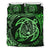 Hawaiian Map Turtle Polynesian Bedding Set Circle Green Green - Polynesian Pride