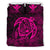 Hawaiian Map Turtle Kanaka Hibiscus Polynesian Bedding Set - Pink Pink - Polynesian Pride