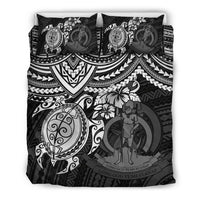 Vanuatu Polynesian Duvet Cover Set - White Turtle - Polynesian Pride