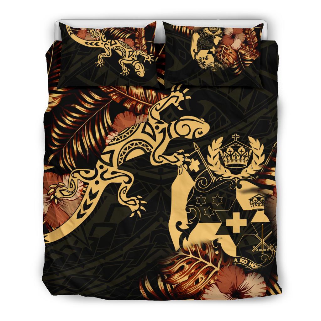 Polynesian Duvet Cover Set - Tonga Duvet Cover Set Lizrad Lucky - Polynesian Pride