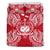 Polynesian Bedding Set - Samoa Duvet Cover Set Map Red White - Polynesian Pride