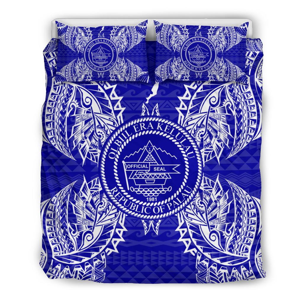 Polynesian Bedding Set - Palau Duvet Cover Set Map Blue - Polynesian Pride