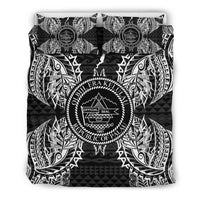 Polynesian Bedding Set - Palau Duvet Cover Set Map Black - Polynesian Pride