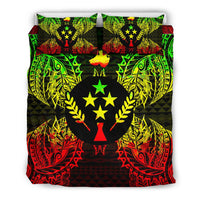 Polynesian Bedding Set - Kosrae Duvet Cover Set Map Reggae - Polynesian Pride