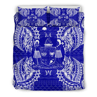 Polynesian Bedding Set - Fiji Duvet Cover Set Map Blue - Polynesian Pride