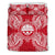 Polynesian Bedding Set - Federated States Of MicronesianDuvet Cover Set Map Red White - Polynesian Pride