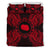 Polynesian Bedding Set - Cook Islands Duvet Cover Set Map Red - Polynesian Pride