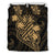 Polynesian Bedding Set - Hawaii Duvet Cover Set Gold Pineapple - Polynesian Pride