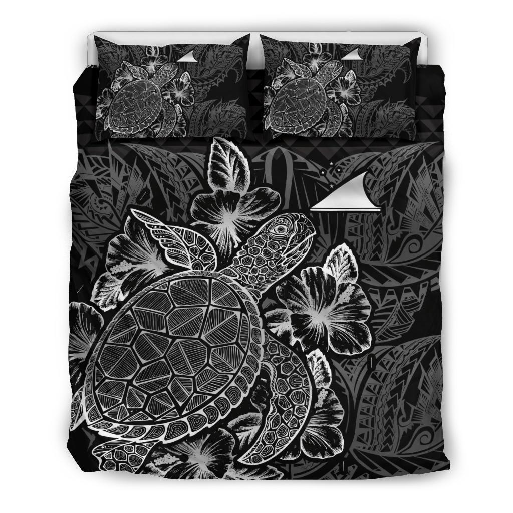 Polynesian Bedding Set - Tokelau Duvet Cover Set Black Color - Polynesian Pride