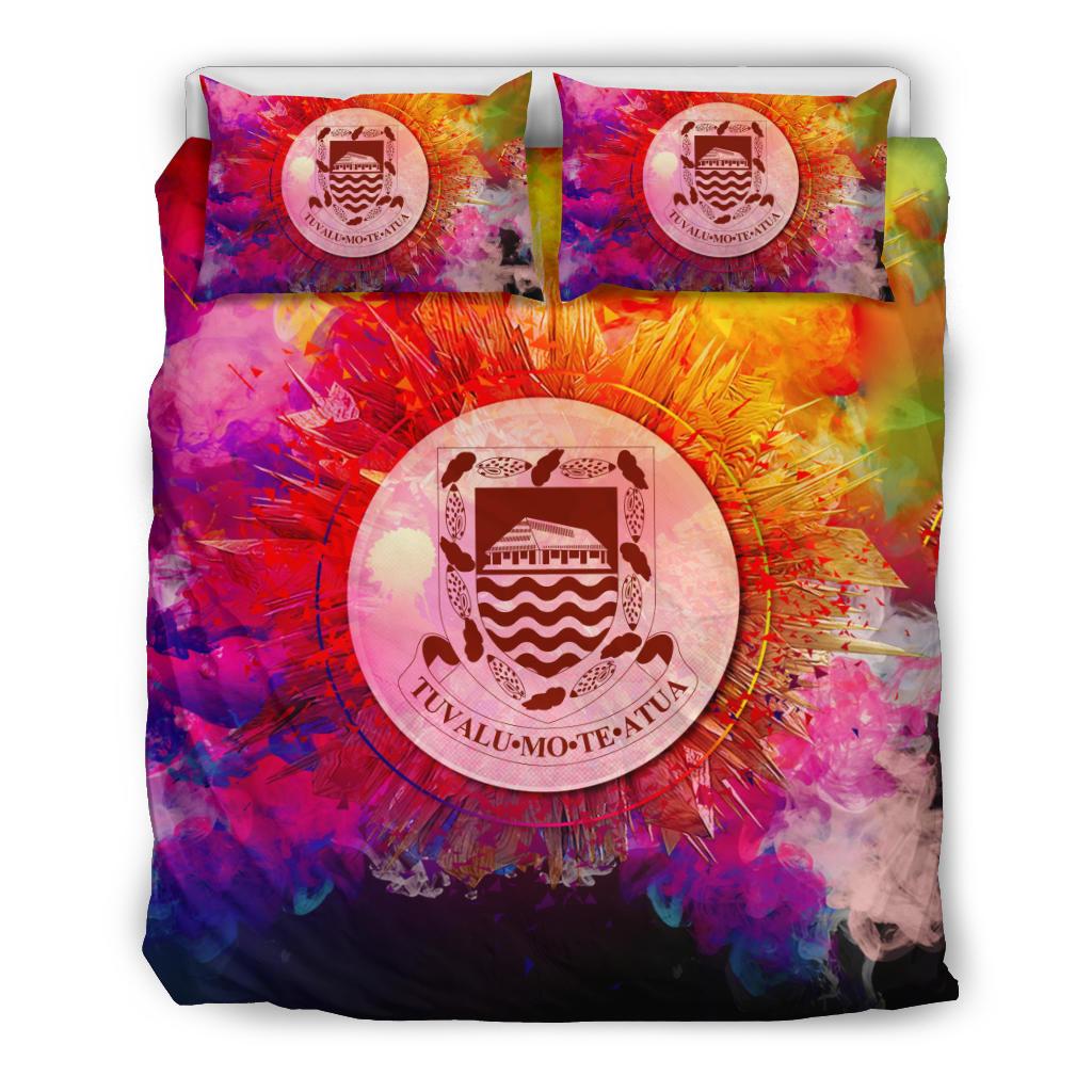 Polynesian Bedding Set Tuvalu Duvet Cover Set Bright Style - Polynesian Pride