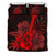 Hawaii Bedding Set - Hawaii Ukulele Flower Bedding Set - Red Red - Polynesian Pride