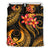 Micronesian Bedding Set - Pohnpei Duvet Cover Set - Gold Plumeria - Polynesian Pride