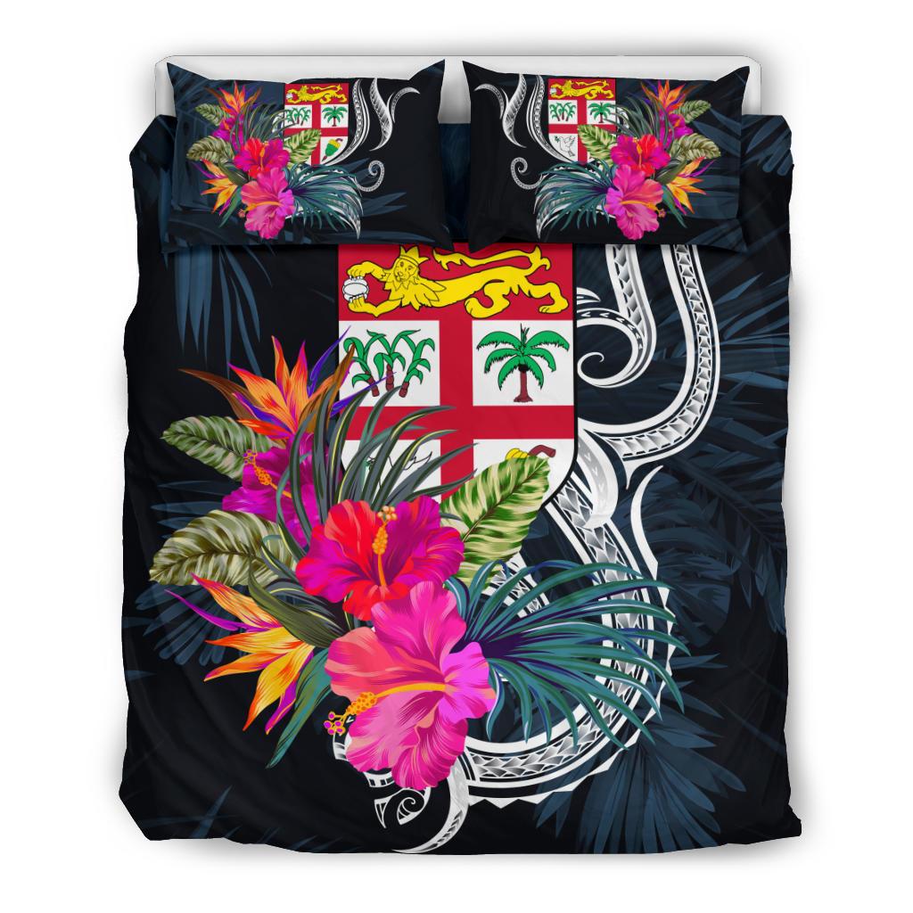 Polynesian Bedding Set - Fiji Duvet Cover Set Tropical Flowers - Polynesian Pride