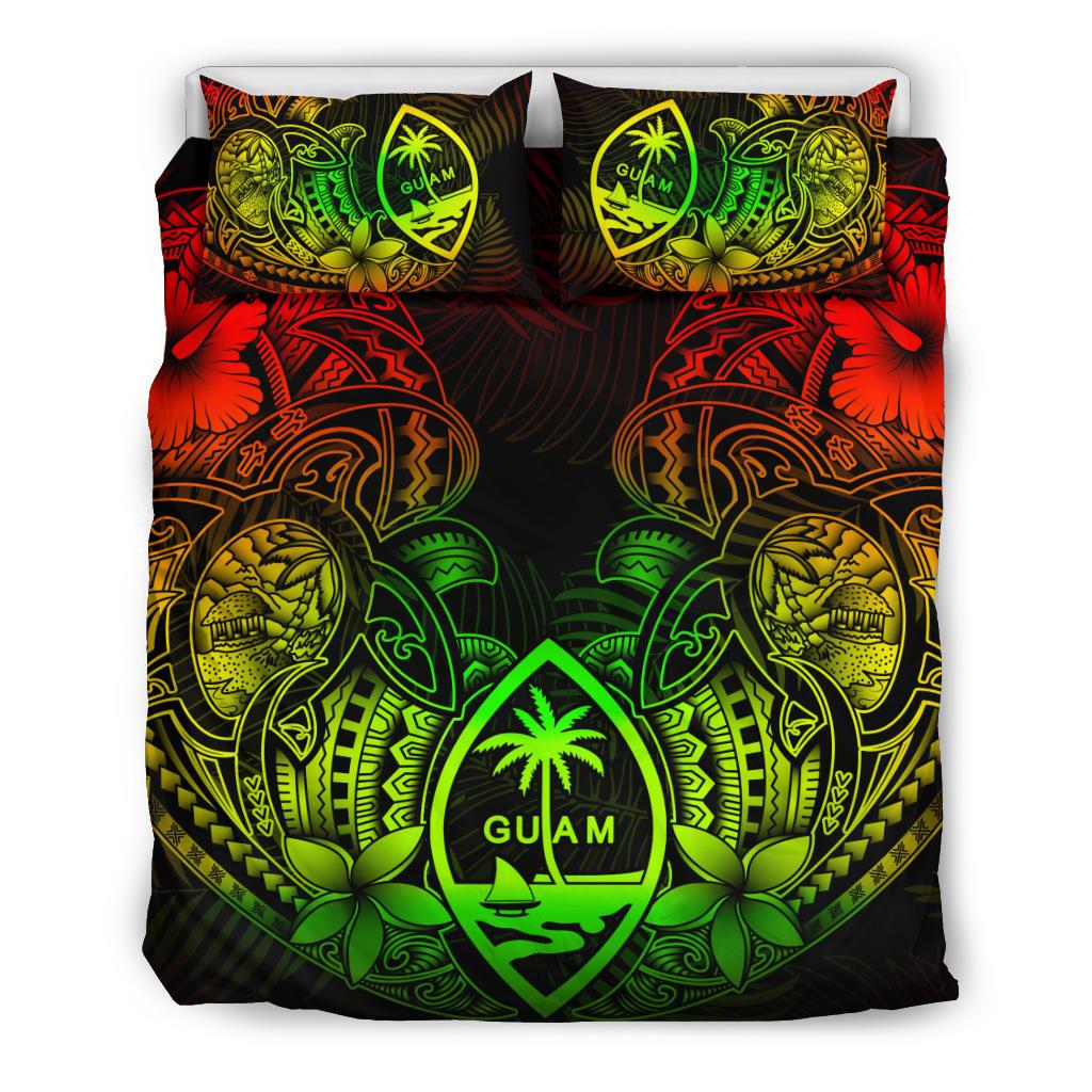 Polynesian Bedding Set - Guam Duvet Cover Sets - Reggae Turtle Homeland Notext - Polynesian Pride