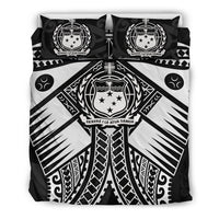 Samoa Polynesian Bedding Set - Samoa White Seal with Polynesian Tattoo - Polynesian Pride