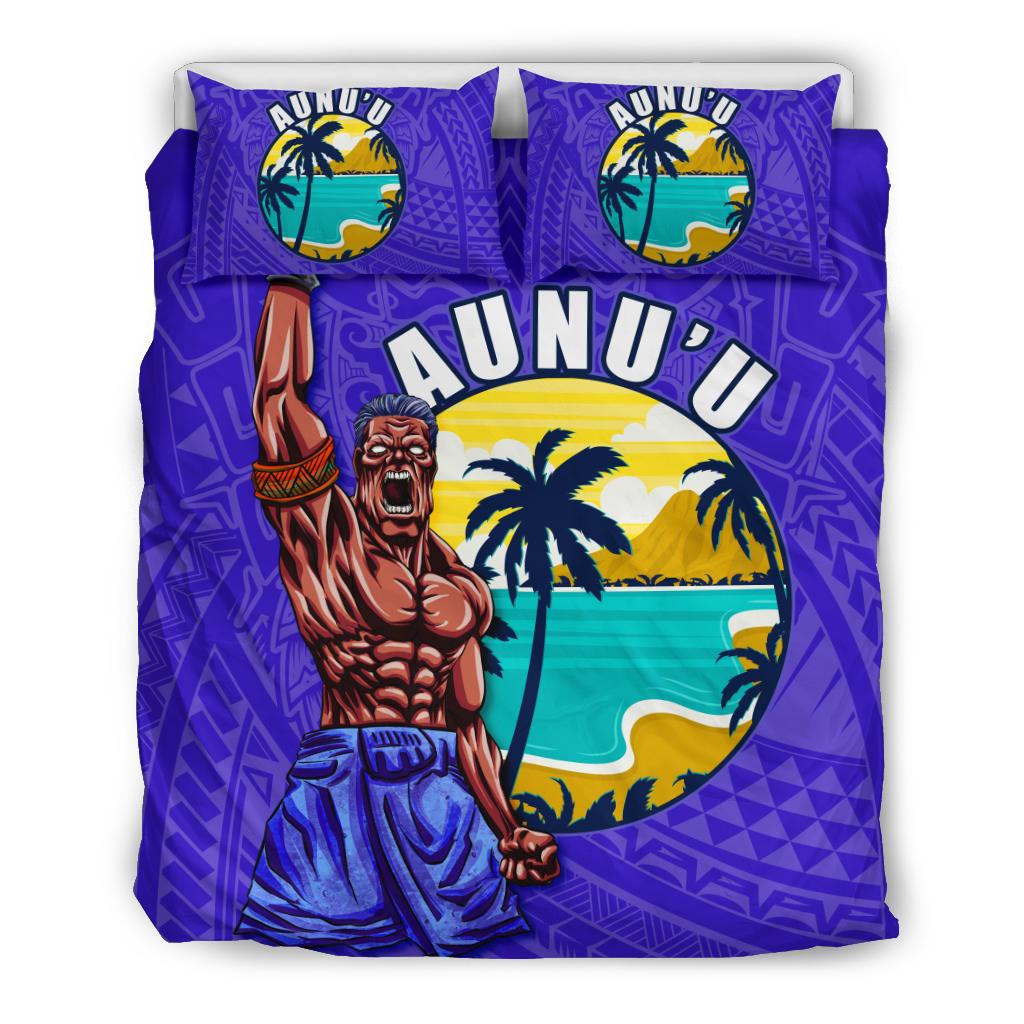Polynesian Bedding Set - American Samoa Duvet Cover Set - Aunu'u Island - Polynesian Pride
