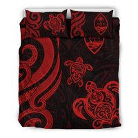 Guam Polynesian Bedding Set - Red Tentacle Turtle - Polynesian Pride