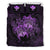Hawaii Bedding Set - Turtle Strong Pattern Hibiscus Plumeria Violet AH Violet - Polynesian Pride