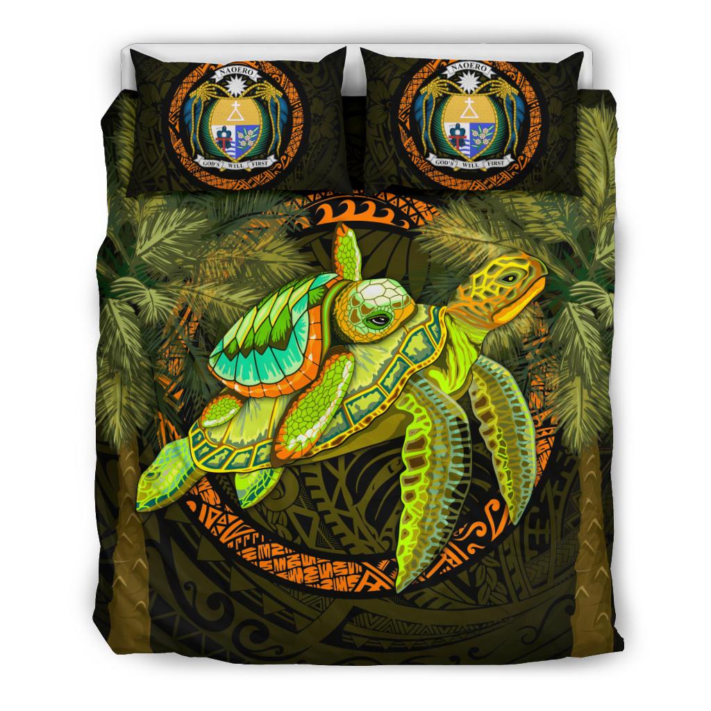 Nauru Bedding Set - Polynesian Turtle Palm Tree - Polynesian Pride