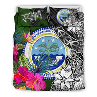 Federated States of Micronesia Bedding Set - Turtle Plumeria Banana Leaf - Polynesian Pride