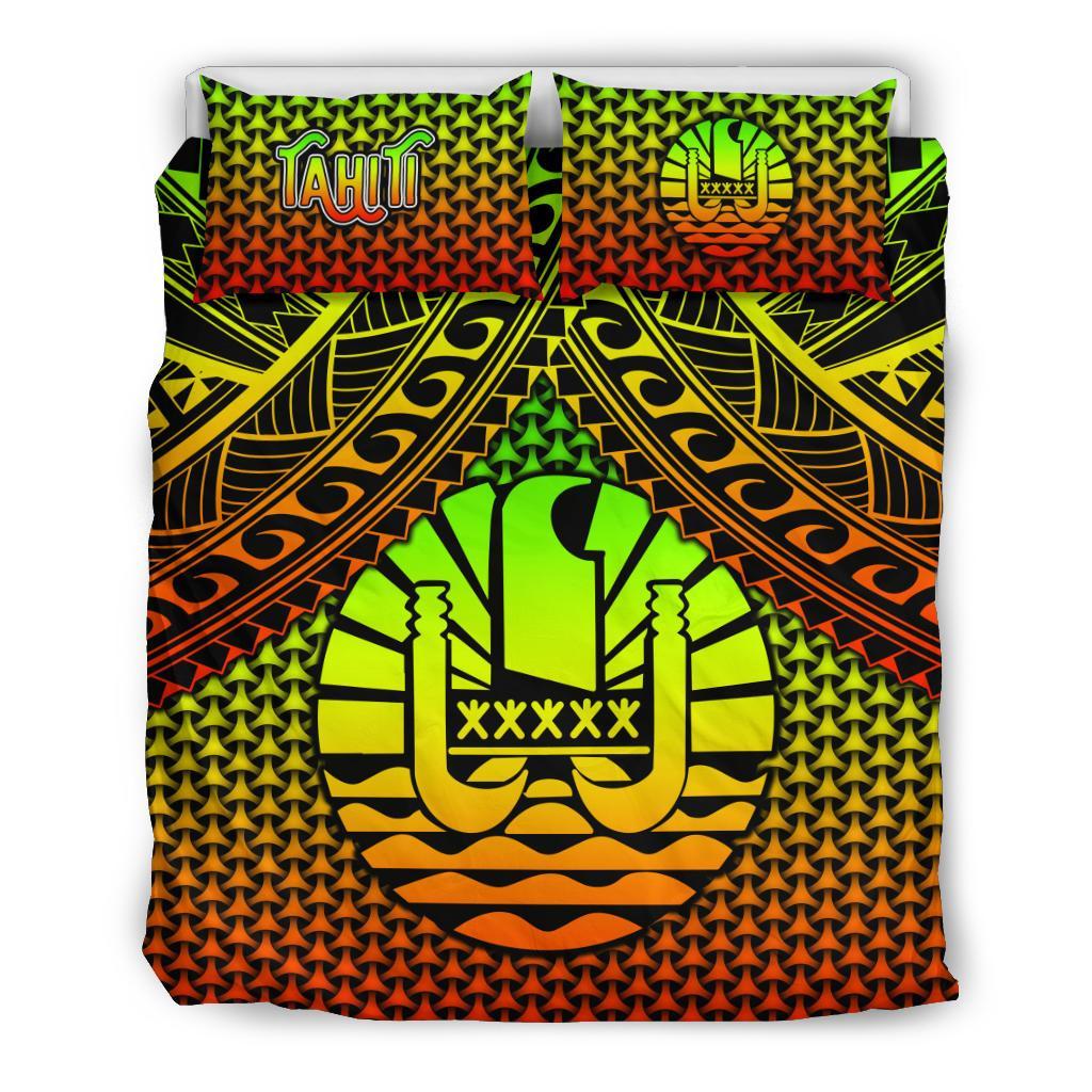 Polynesian Tahiti Bedding Set - Reggae Vintage Polynesian Patterns - Polynesian Pride
