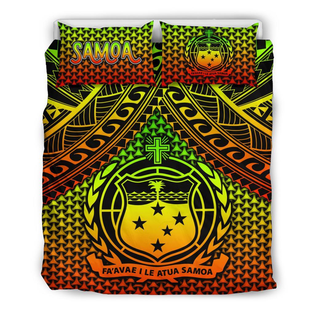 Polynesian Samoa Bedding Set - Reggae Vintage Polynesian Patterns - Polynesian Pride
