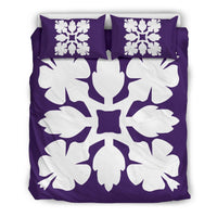 Hawaiian Bedding Set Royal Pattern - Purple - C1 Style Purple - Polynesian Pride