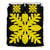 Hawaiian Royal Pattern Bedding Set - Black And Yellow - D1 Style Yellow - Polynesian Pride