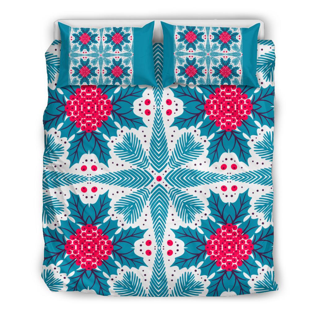 Hawaii Pattern Christmas Tropical Hawaiian Bedding Set - Zoo Style - AH - Polynesian Pride