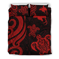 Papua New Guinea Bedding Set - Red Tentacle Turtle - Polynesian Pride
