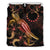 Cook Islands Polynesian Bedding Set - Turtle With Blooming Hibiscus Gold - Polynesian Pride