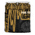 Tahiti Personalised Bedding Set - Tahiti Seal In Heartbeat Patterns Style (Gold) - Polynesian Pride