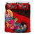 Tahiti Bedding Set - Polynesian Hook And Hibiscus (Red) - Polynesian Pride