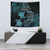 Hawaii Turtle Tapestry Hibiscus To My Wife Blue AH Wall Tapestry 75cm*90cm Blue - Polynesian Pride