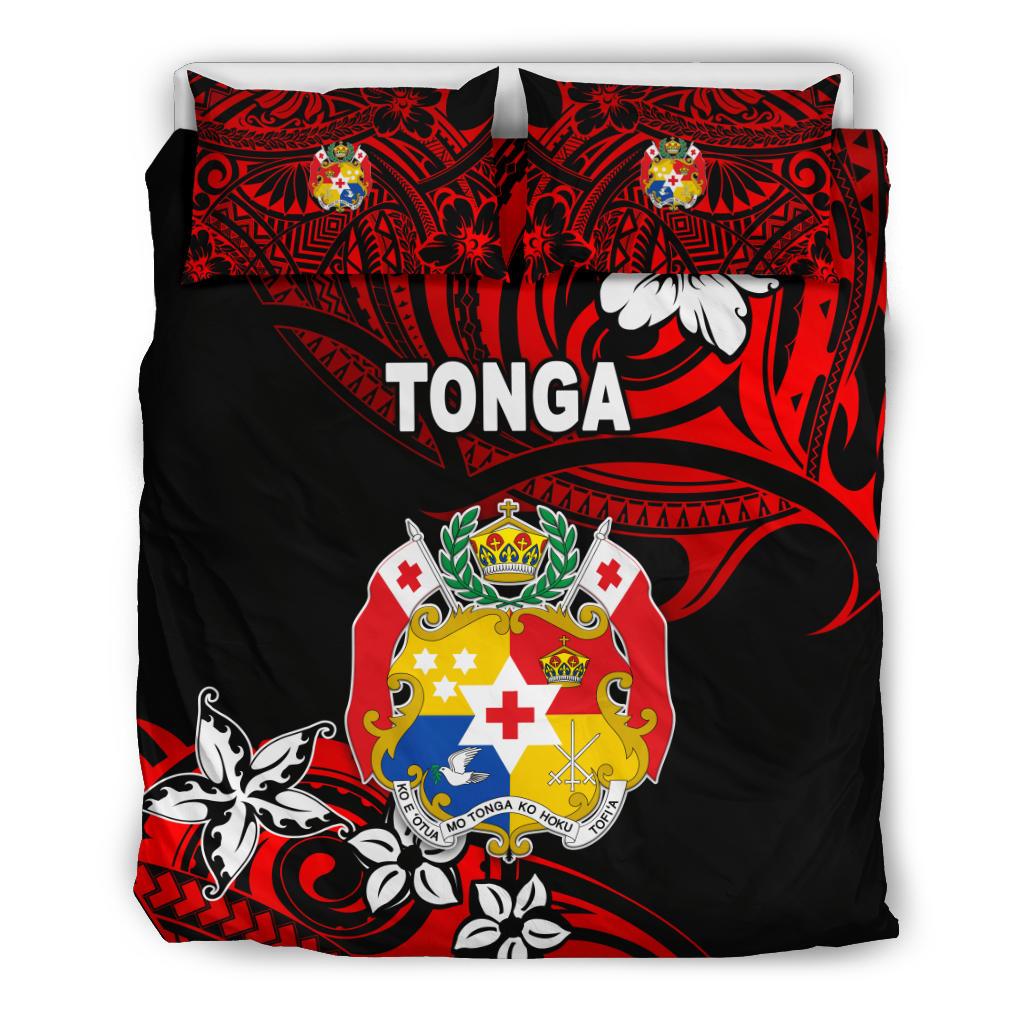 Mate Ma'a Tonga Rugby Bedding Set Polynesian Unique Vibes - Red - Polynesian Pride