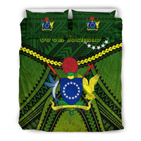 Cook Islands Bedding Set Polynesian Tattoo Seashore - Polynesian Pride