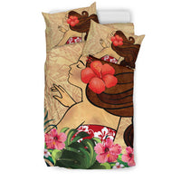 Polynesian Bedding Set - Hula Girl With Hibiscus - Polynesian Pride