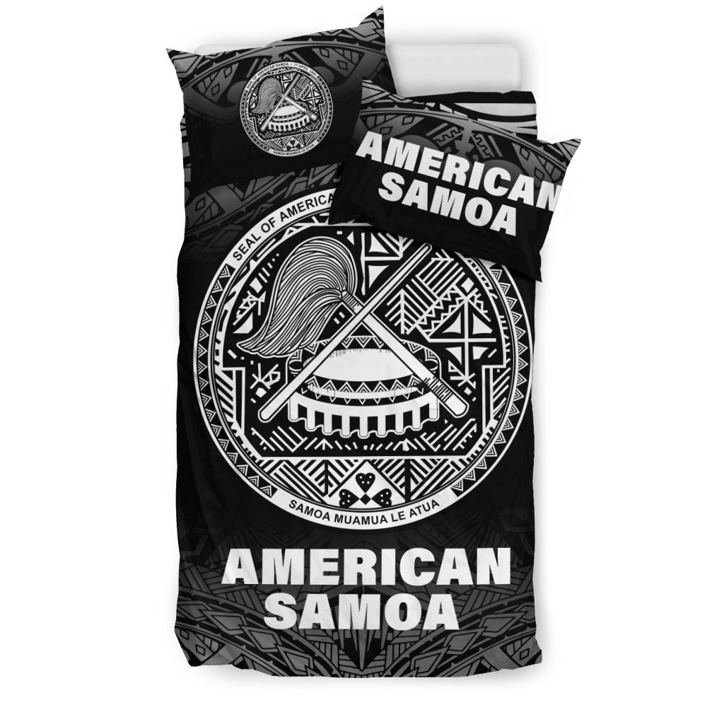 American Samoa Duvet Cover Set - Black Fog Style - Polynesian Pride