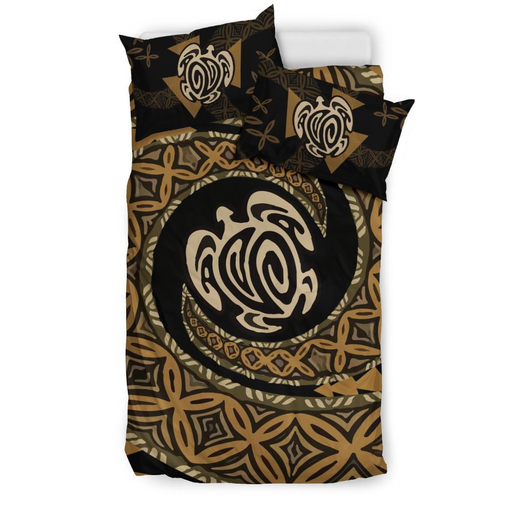 Fiji Duvet Cover Set - Tapa Honu Turtle - Polynesian Pride