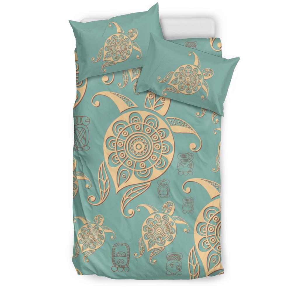 Honu Turtle Hawaiian Duvet Cover Set - Polynesian Pride