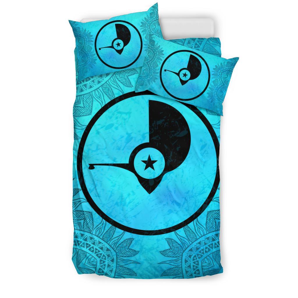 Yap Duvet Cover Set - Yap Flag Turquoise - Polynesian Pride