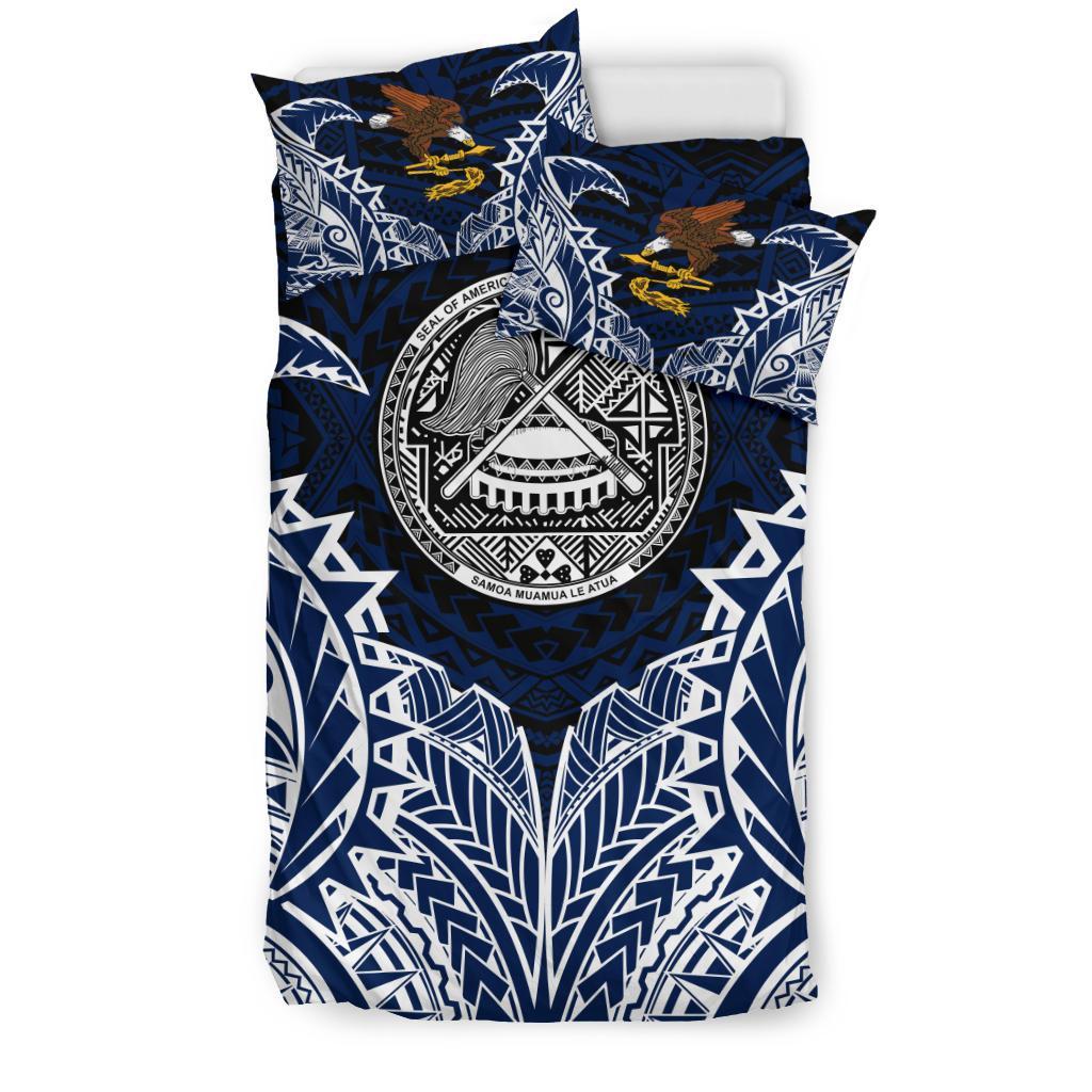 American Samoa Duvet Cover Set - American Samoa Coat Of Arms Premium - Polynesian Pride