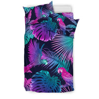 Palm Leaves Parrot Duvet Cover Set - Polynesian Pride