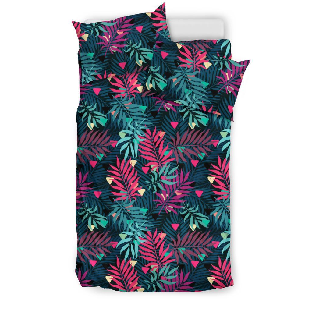 Hawaiian Tropical Palm Leaves Pattern Polynesian Bedding Set - Polynesian Pride