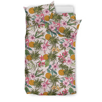 Hawaiian Tropical Hibiscus Plumeria Pineapple Polynesian Bedding Set - Polynesian Pride