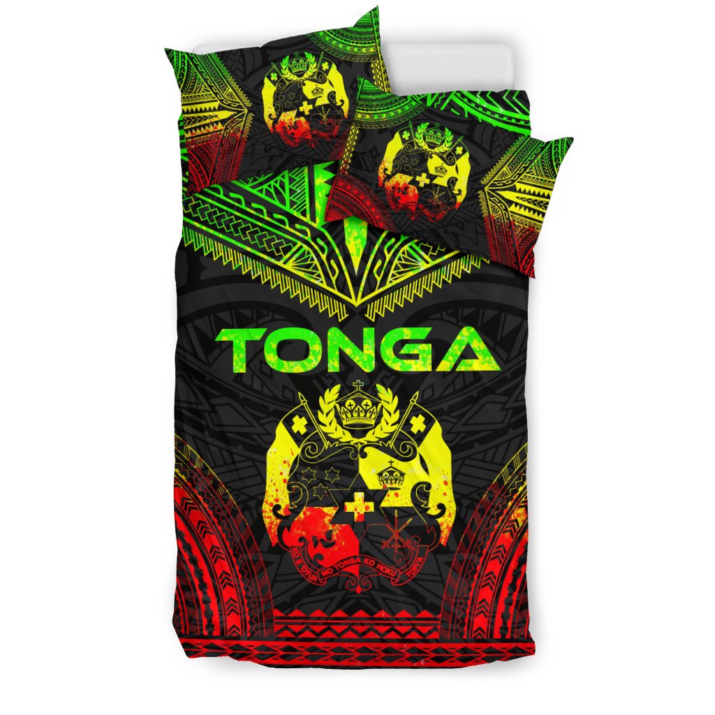 Tonga Polynesian Chief Duvet Cover Set - Reggae Version - Polynesian Pride
