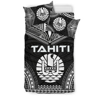 Tahiti Polynesian Chief Duvet Cover Set - Black Version - Polynesian Pride