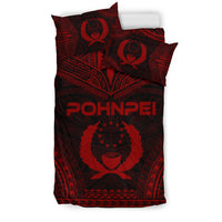 Pohnpei Polynesian Chief Duvet Cover Set - Red Version - Polynesian Pride
